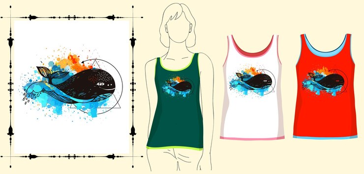 Vetor roupas coloridas camisetas abstratas e cartazes vector