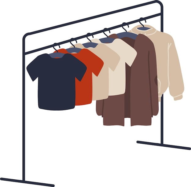 Roupas masculinas penduradas