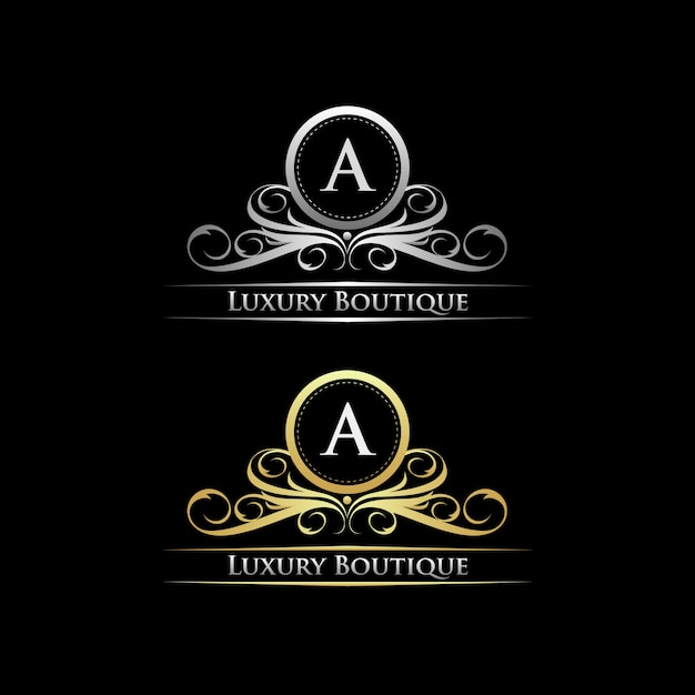 Royal gold e silver luxury boutique logo