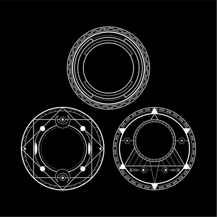 Vetor rune de magic circle