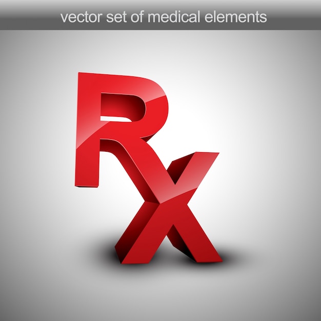 Vetor rx vector 3d illustration