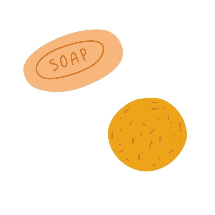 Vetor sabonete sólido e xampu em estilo plano de desenho animado isolado no fundo branco ilustração vetorial de acessórios de banho ecologicamente corretos com zero desperdício