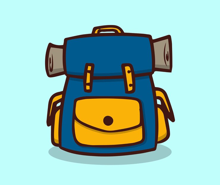 Vetor saco de acampamento para acampamento de verão