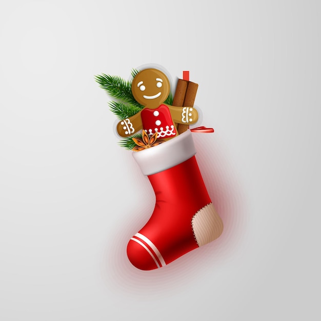 Saco de meias para presente de Natal