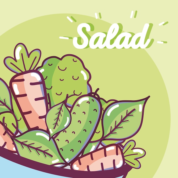 Salada deliciosa e saudável