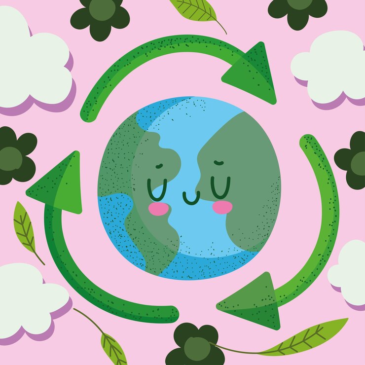 Vetor salve a proteção do planeta