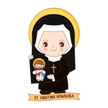 Santa Faustina Kowalska - Terciário Carmelita Ícones