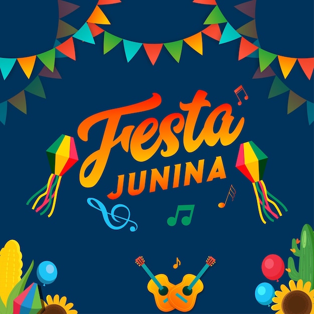 São joão festa junina azul festa junina design de camiseta festa junina festa junina