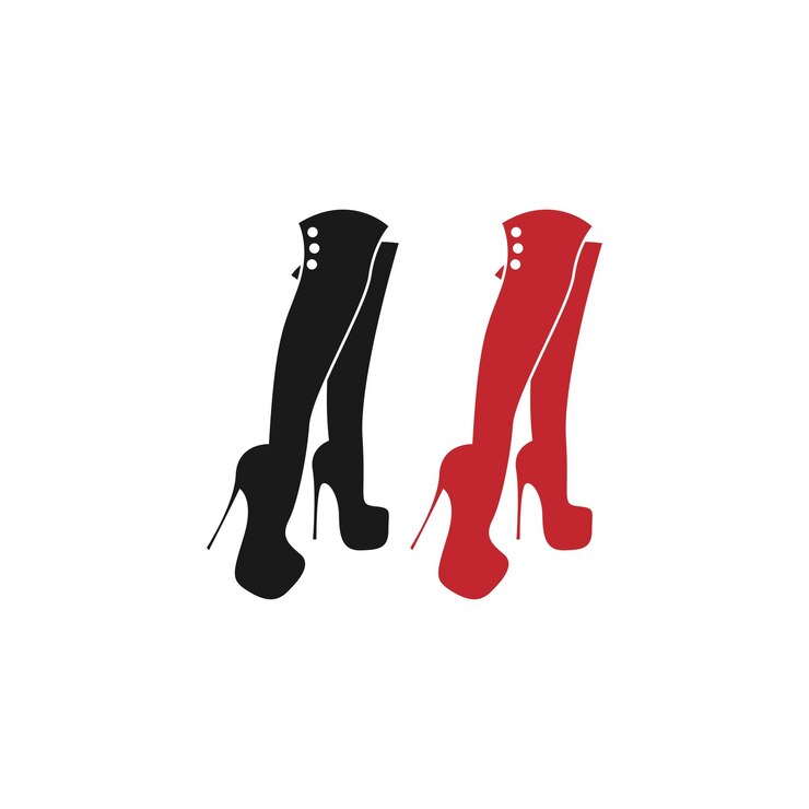 Vetor sapato de bailarina vetor de design do ícone do logotipo do sapato de balé
