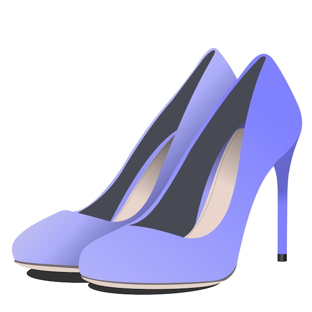 Sapatos de mulher de moda Ilustração 3d vetorial