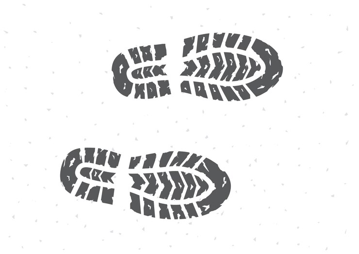 Sapatos de silhueta preta