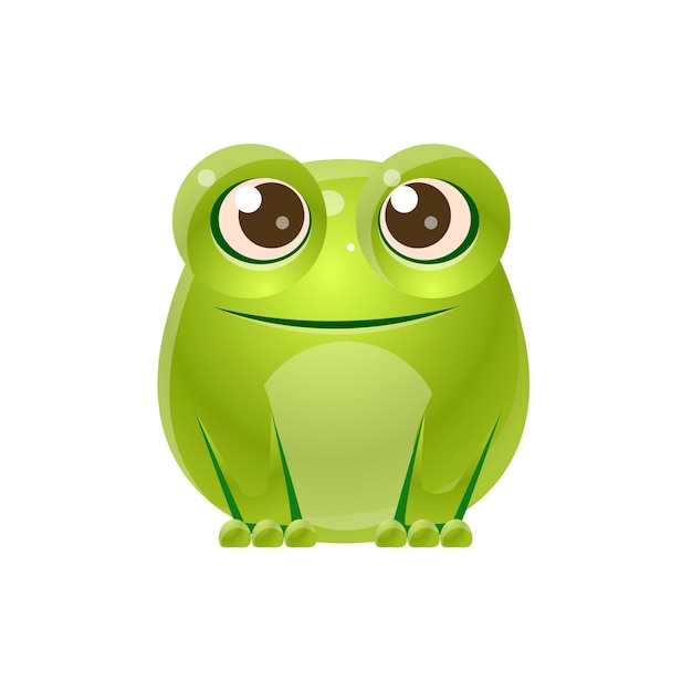 Sapo bebê animal em estilo feminino doce