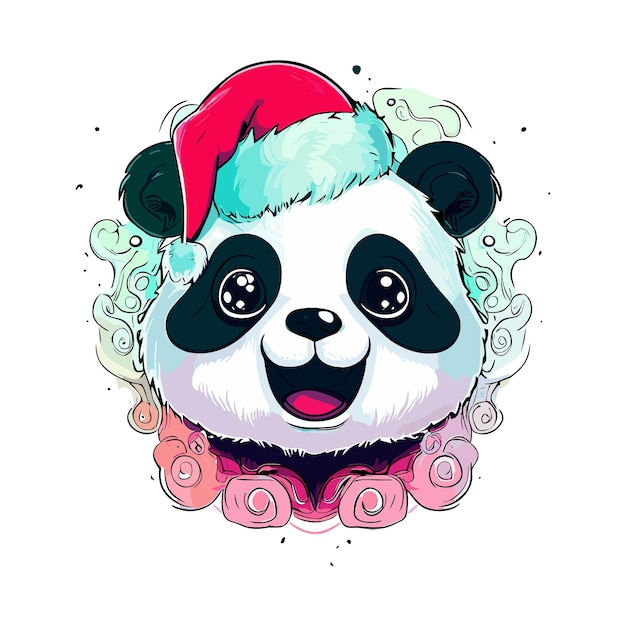 Saudações de Natal do Jolly Panda