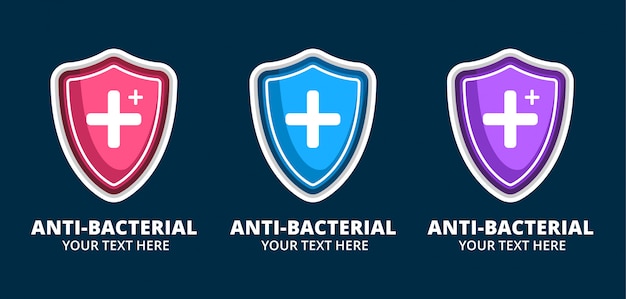 Saúde anti logotipo bacteriana