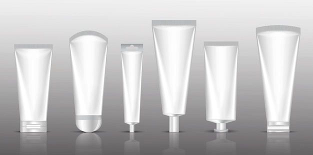 saúde de tubo em branco cosmético realista isolado. ilustrador 3d