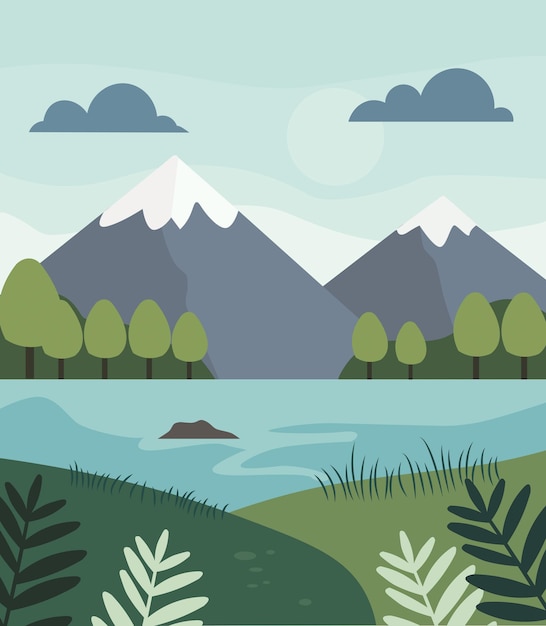 Scenic Landscape Illustrations01