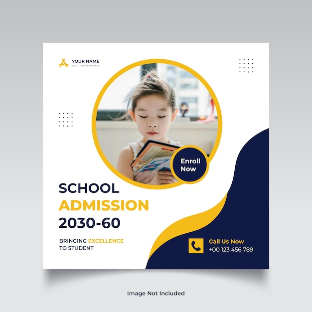 SchoolAdmissionSocialMediaPostTemplate