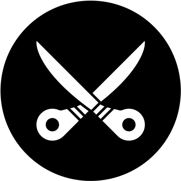 Vetor scissors icon style