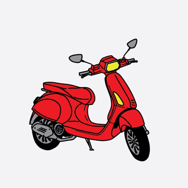 Vetor scooter novo