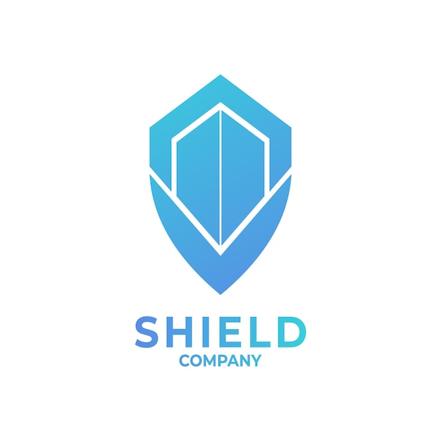 Segurança doméstica e modelo de logotipo shield secure safe