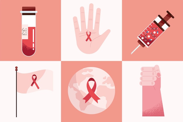 Seis ícones do Dia Mundial da AIDS