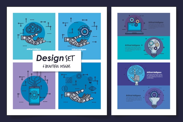 Vetor seis projetos de inteligência artificial