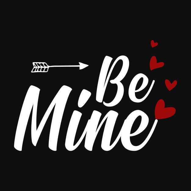 Seja meu amor design de camiseta de tipografia