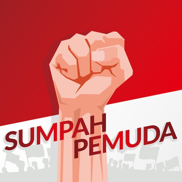 Selamat Hari Sumpah pemuda Feliz Celebração do Compromisso da Juventude Indonésia
