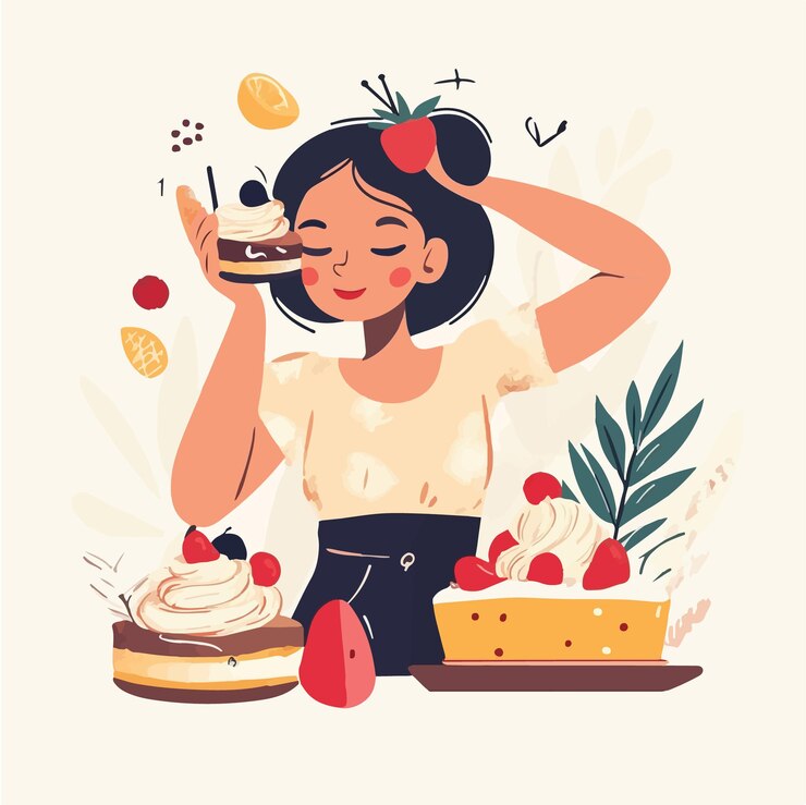 Vetor selfcare serenity uma pessoa se entregando à ilustração do vetor de relaxamento