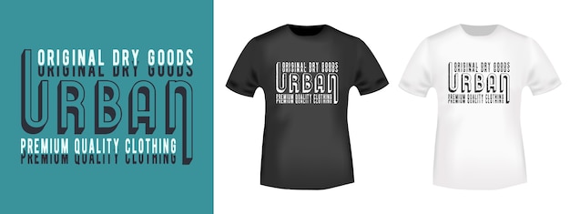 Selo de impressão de camisa urban t