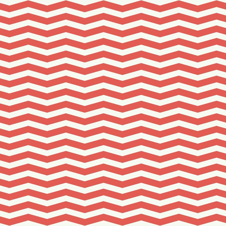 Vetor sem costura padrão com chevron vermelho
