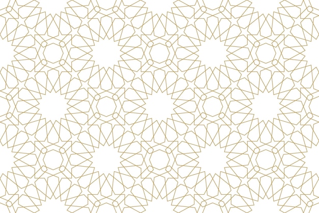 Sem costura padrão geométrico em autêntico estilo árabe. ilustração vetorial