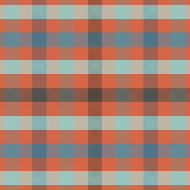 Sem costura xadrez tartan de fundo com cor vintage. Ilustração vetorial.