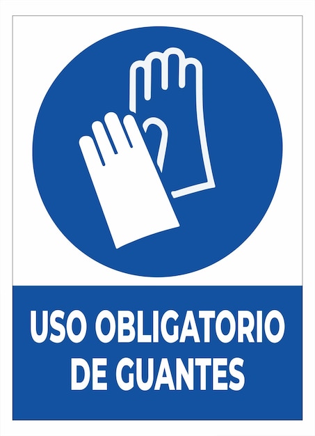 Vetor senaletica_obligatorio_usar_guantes