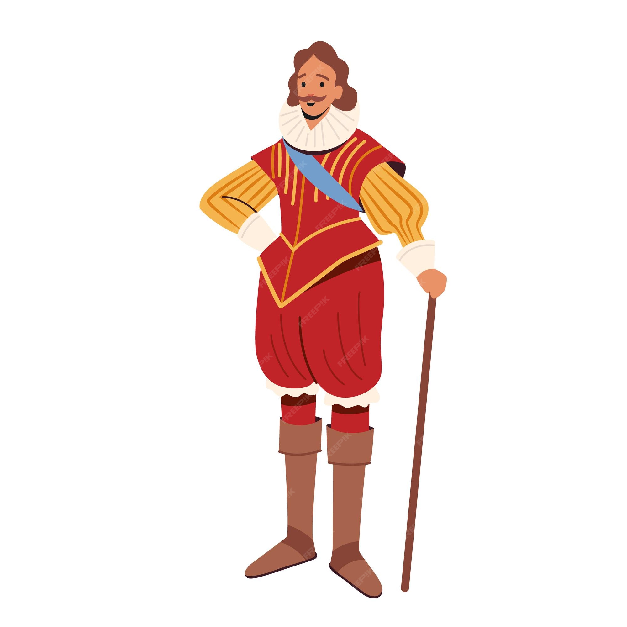 Senhor medieval, personagem do século 16, personagem real da Idade
