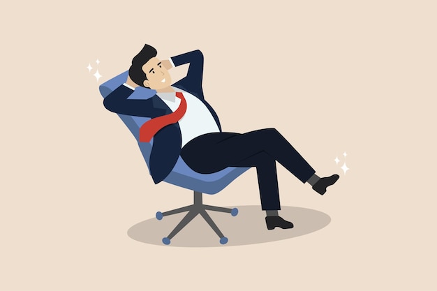 Ser promovido relaxar ou desfrutar de uma nova posição um novo título pensar inteligente ou procurar novas ideias