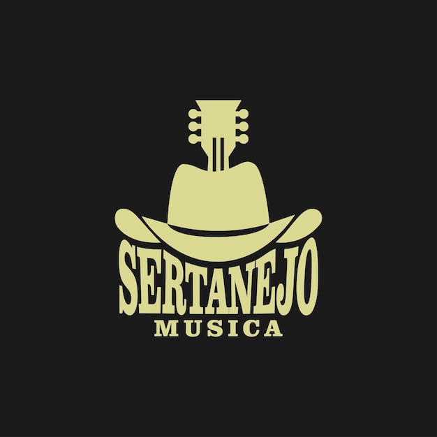 Sertanejo logotipo da música country logotipo do brasil música country sertanejo modelo do logotipo