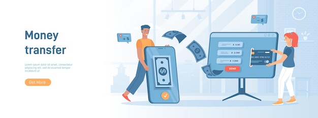 Serviço de aplicação móvel para transacções monetárias Flat co
