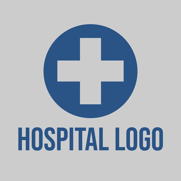 Serviço de design de logotipo de hospital elegante