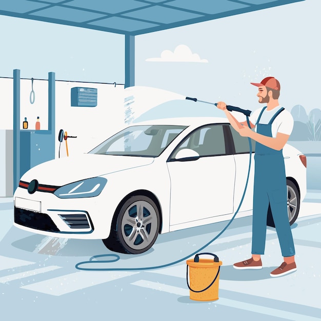 Serviço de lavagem de automóveis