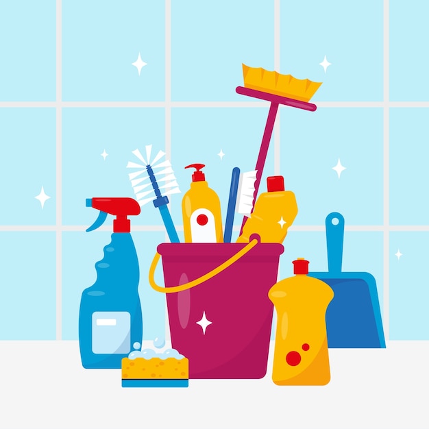 Serviço de limpeza Produtos e ferramentas de limpeza doméstica