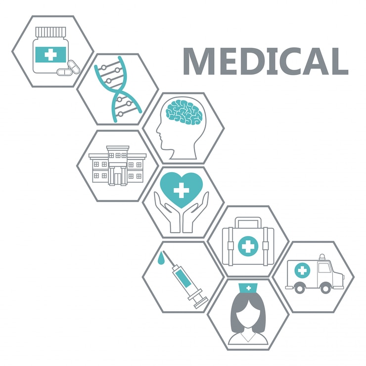 Vetor serviço médico de saúde