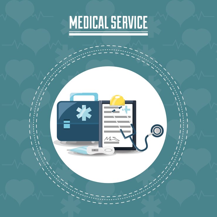 Vetor serviço médico