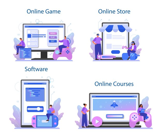 Plataforma ou serviço online de desenvolvimento de jogos.