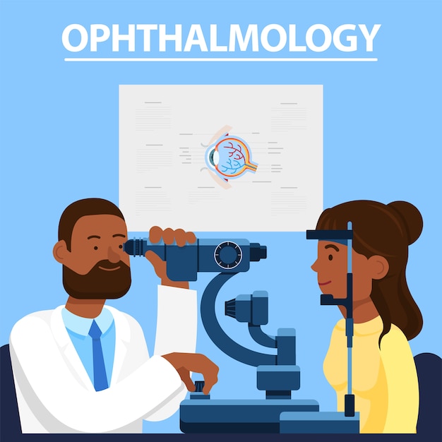 Serviços de oftalmologista. correção de visão.