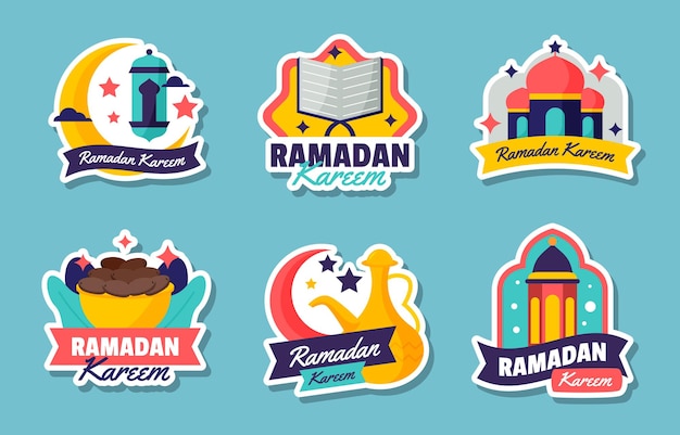 Set de adesivos de Ramadan Kareem