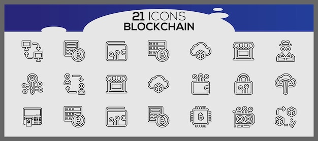 Vetor set de ícones isométricos de criptomoeda set de elementos de ícone de criptomoedas set de ícons de blockchain