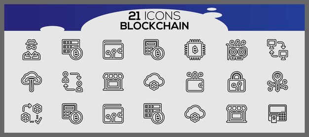 Vetor set de ícones isométricos de criptomoeda set de elementos de ícone de criptomoedas set de ícons de blockchain