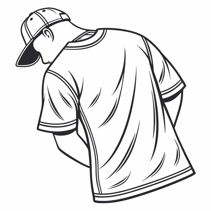 Vetor set de ilustrações isoladas de t-shirt realistas