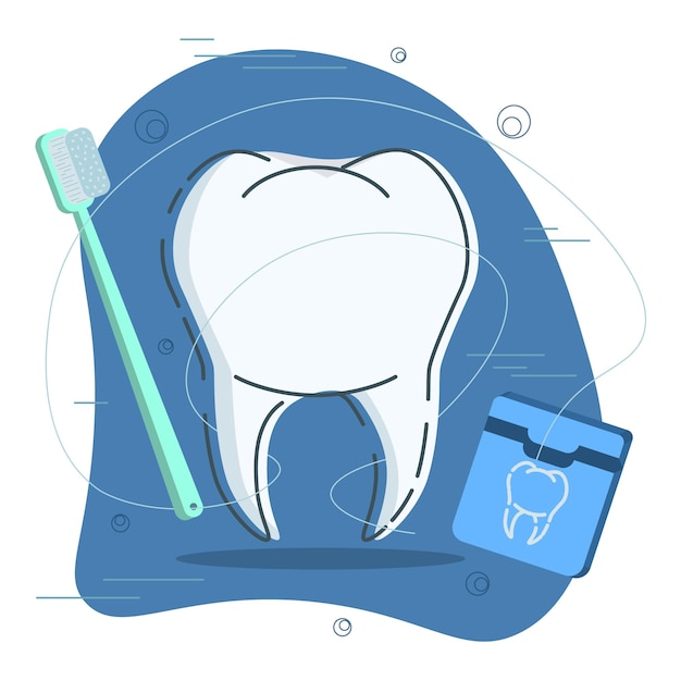 Set de limpeza dentária em estilo realista ícones de equipamentos dentários ilustração vetorial colorida isolada